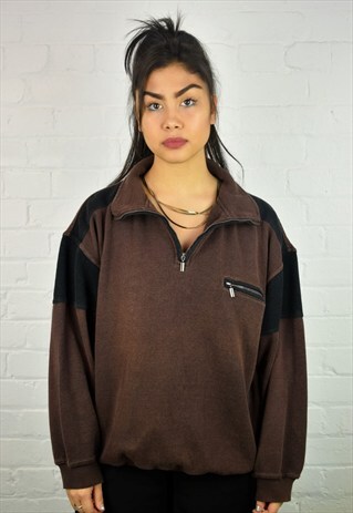 VINTAGE 90'S 1/4 ZIP SWEATSHIRT