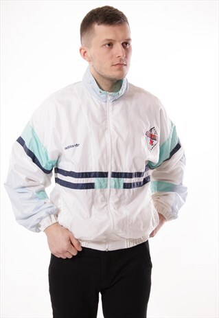 VINTAGE VTG RARE ADIDAS SHELL JACKET LOGO OVERSIZED 12974