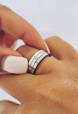 Affirmation Spinner Ring Silver Colour 