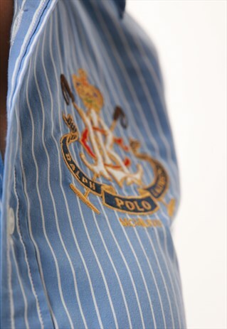 90S VINTAGE RALPH LAUREN STRIPED SHIRT 1110