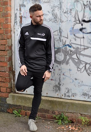 ADIDAS US COTE VERMEILLE RUGBY ZIP NECK TRACK TOP