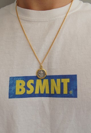 24" GOLD SAINT BENEDICT NECKLACE