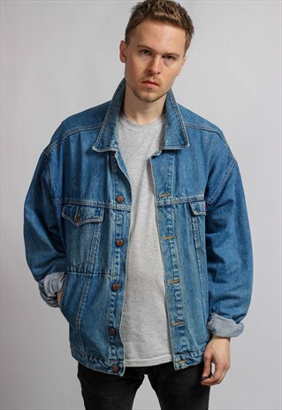 VINTAGE DENIM OVERSIZED JACKET