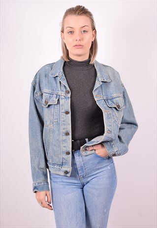 LEVI'S WOMENS VINTAGE DENIM JACKET LARGE BLUE 90S