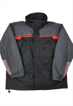Vintage Columbia Jacket Waterproof Black/Grey Large