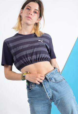 VINTAGE PUMA CROPPED T-SHIRT