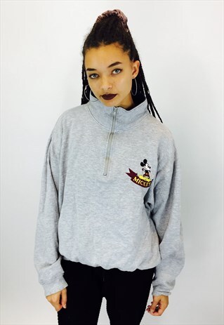 DISNEY MICKEY MOUSE EMBROIDERED SWEATSHIRT