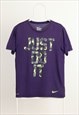 Vintage Nike Just Do it Crewneck Print T-shirt Purple