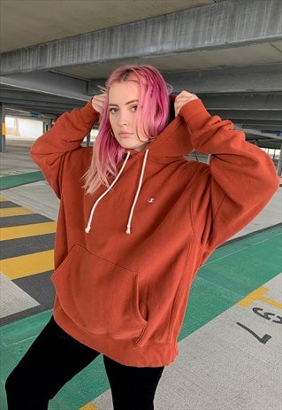 rust champion hoodie