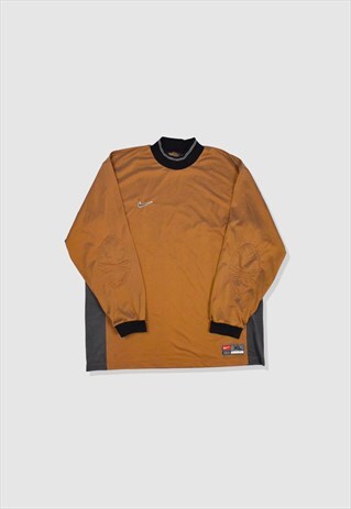VINTAGE NIKE EMBROIDERED FOOTBALL GOALKEEPER SHIRT JERSEY