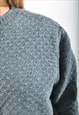 VIINTAGE KNITTWEAR JUMPER IN GREY