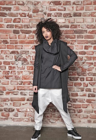 BLACK HOODIE/ SLEEVELESS HOODIE