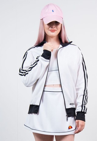 90'S WHITE ADIDAS TRACKSUIT JACKET