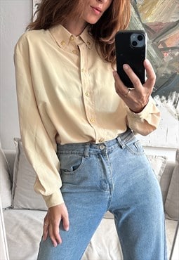 80s Elegant Ladies Shirt / Blouse - XL