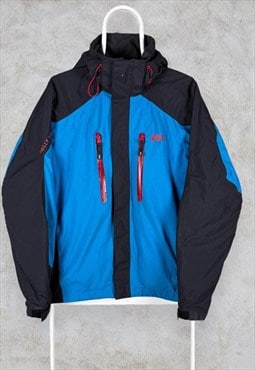 Helly Hansen Tech Waterproof Jacket Black Blue Nylon XS