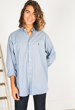 VINTAGE 80S POLO RALPH LAUREN SHIRT / R0161