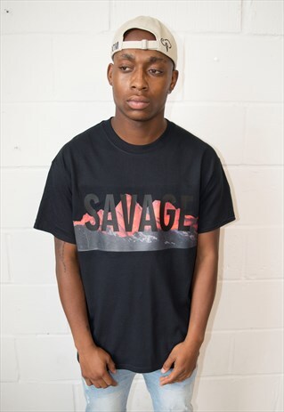 SALE- BLACK SAVAGE T-SHIRT