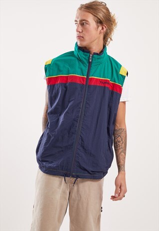VINTAGE SLEEVELESS PATTERNED FESTIVAL JACKET