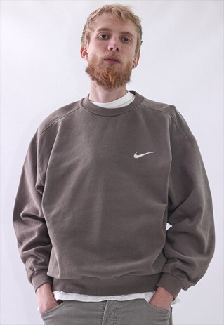 VINTAGE MENS NIKE LOGO SWEATSHIRT CREW NECK