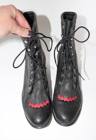 TIE UP RIDING BOOTS