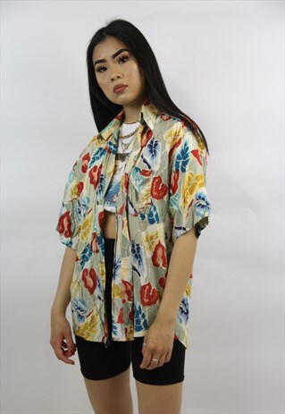 VINTAGE 90S FLORAL PATTERNED SHIRT