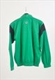 VINTAGE 90S TRACK JACKET IN GREEN