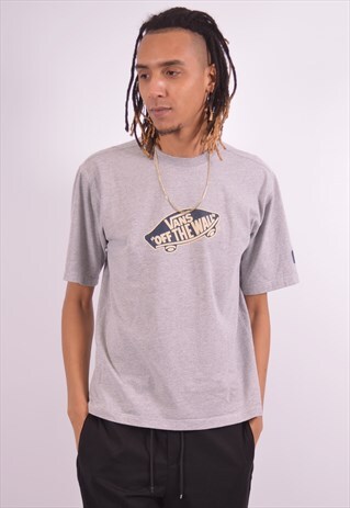 VINTAGE VANS T-SHIRT TOP GREY
