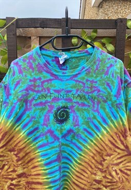 Vintage Hanes 1990s T-shirt multicoloured medium tie dye 