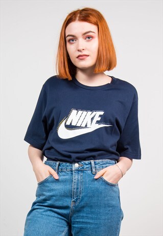 VINTAGE 90'S NAVY NIKE T-SHIRT