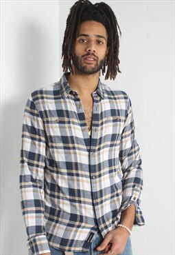 Vintage Vans Mens Long Sleeve Check Flannel Shirt Multi