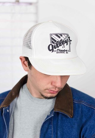 VINTAGE GILLEY'S THEATRE TRUCKER CAP LOGO 90S ONE SIZE 2.1