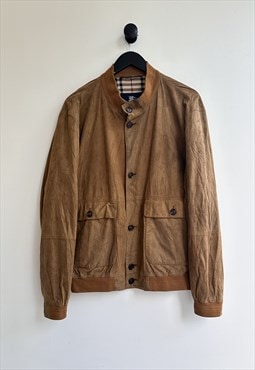 Vintage Burberry Beige Bomber Jacket