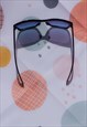 BLACK OVERSIZE POINTED CAT EYE SUNGLASSES
