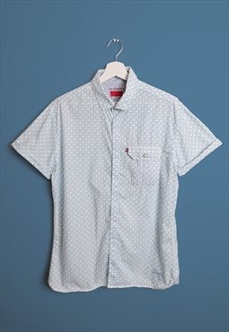 LEVI's Short Sleeve Shirt Patterned Scooter Vespa Print
