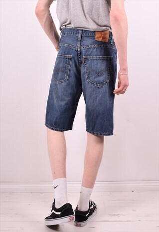 LEVI'S 69 MENS VINTAGE DENIM SHORTS W30 BLUE 90S