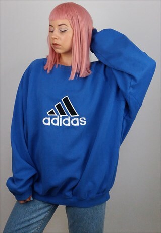 VINTAGE 90'S ADIDAS LARGE LOGO OVERSIZED SWEATSHIRT