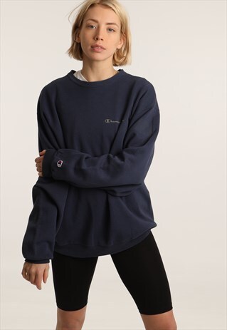 90S CHAMPION PRINT SPELLOUT SWEATSHIRT