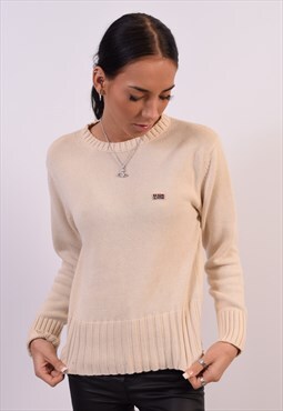 Vintage Napapijri Jumper Sweater Beige