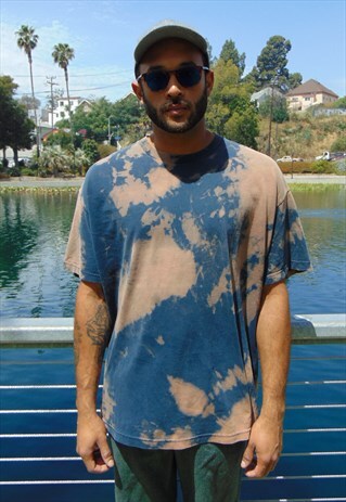 90S SKATER GRUNGE BLEACHED SHORT SLEEVE TEE XL