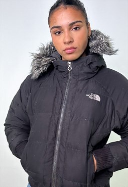 Black 90s The North Face Puffer Jacket Coat