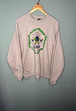 Vintage 1993 saprr football printed graphic sweatshirt