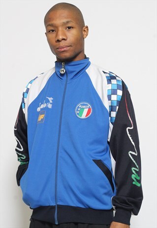 VINTAGE DIADORA ITALY TRACK JACKET