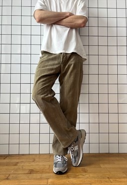 Vintage DOLCE & GABBANA Corduroy Pants Beige