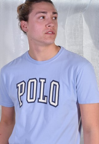 VINTAGE RALPH LAUREN POLO SPORT LIGHT BLUE TEE
