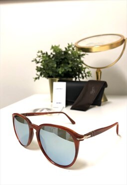  Persol 3159-S 55-19 mirrored dark tortoiseshell sunglasses 