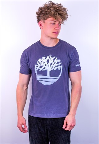 VINTAGE TIMBERLAND T-SHIRT IN BLUE