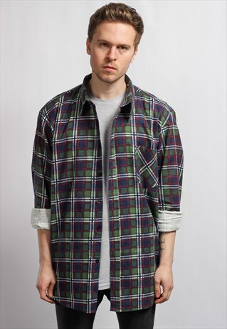 VINTAGE FLANNEL SKATER SHIRT