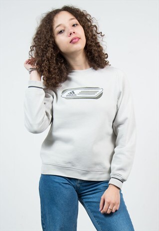 90'S ADIDAS BEIGE SWEATSHIRT JUMPER