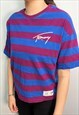 VINTAGE TOMMY JEANS STRIPED T SHIRT (S)