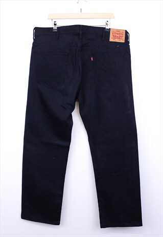 Vintage Levi's 569 Jeans Black Straight Fit Denim With Logo